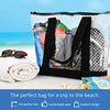 [Pack Of 2] Clear Tote Bags for Work, Beach, Stadium, Security Approved With Zipper Closure