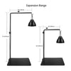 waazoorep Reptile Lamp Stand Ajustable 16-31 Inch Heat lamp Holder Metal Bracket Floor Terrarium Light Holder for Reptile Glass Tank,Snake Turtle Terratium