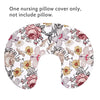 HNHUAMING Floral Nursing Pillow Cover, Breastfeeding Pillow Slipcover for Baby Girls, Soft Snug Fits On Newborn Feeding Pillow Case