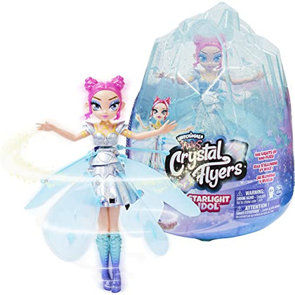 Hatchimals Pixies, Crystal Flyers Starlight Idol Magical Flying Pixie Toy Doll with Lights, Girls Gifts, for Kids