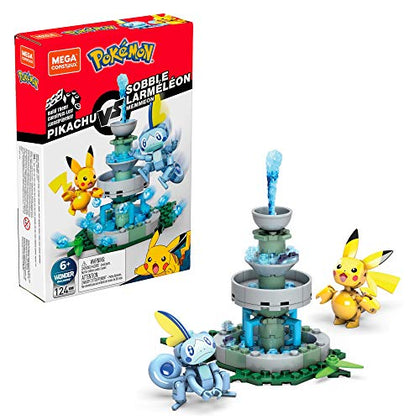 Mega Pokemon Construx 124 Piece Building Set | Pikachu vs Sobble