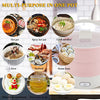 Foldable Electric Cooker, Mini Collapsible Heating Pot Electric Kettle Water Boiling Pot with Steamer for Travel 100-240V