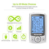 auvon dual channel tens unit muscle stimulator machine with 20 modes, 2