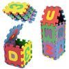 Alphabet Letters and Numbers Foam Puzzle Square Floor Mat, 6x6-Inches, 72-Pieces