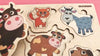 Wooden Puzzles for Toddlers Ages 1-3 - Peg Toddler Puzzles Ages 2-4 by Quokka - Set of 3 Wood Learning Travel Toys for Children 3-5 Years Old Educational Game for Boys and Girls