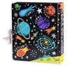 MOLLYBEE KIDS Outer Space Lock and Key Diary for Boys and Girls, 208 Lined Pages