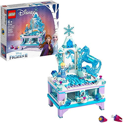 LEGO Disney Frozen 2 Elsa's Jewelry Box Creation Building Toy 41168 Make a Jewelry Storage Box with Lockable Drawer & Mirror, Collectible Disney Gift Idea with Princess Elsa Mini-Doll and Nokk Figure