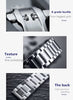 HEYOZURY Metal Watch Band 20mm Stainless Steel 16mm 18mm 19mm 21mm 22mm 24mm Watch Strap Bracelet for Women Men Premium Polished Straight & Curved End Replacement Bands