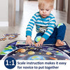 iPlay, iLearn Kids Puzzle Ages 4-8, Wooden Solar System Floor Puzzles Ages 3-5, Large Round Space Planets Jigsaw Puzzle Toys, Educational Learning Gift for 6 7 8 Years Old Toddlers Boys Girls Children