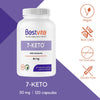 BESTVITE 7-Keto 50 mg DHEA (120 Vegetarian Capsules) - No Stearates