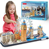 3D Puzzles for Kids Ages 8-10 - London City STEM Projects Arts Crafts for Girls Ages 8-12 - 3D Puzzle Birthday Gifts for 8 Year Old Girls