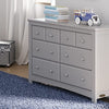 Graco Benton 6 Drawer Double Dresser (Pebble Gray) - Easy New Assembly Process, Universal Design, Durable Steel Hardware and Euro-Glide Drawers with Safety Stops, Coordinates with Any Nursery