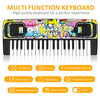 M SANMERSEN Piano Keyboard for Kids, Piano for Kids Music Keyboards 37 Keys Electronic Pianos with Music Book Bracket Musical Toys for Toddlers Kids Beginners 3-8 Years Old Girls Boys