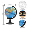 Wizdar 4'' World Globe for Kids Learning, Educational Rotating World Map Globes Mini Size Decorative Earth Children Globe for Classroom Geography Teaching, Desk & Office Decoration-4 inch