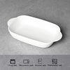 LEETOYI Ceramic Small Baking Dish, Porcelain 2-Piece Rectangular Bakeware with Double Handle, Baking Pans for Cooking and Cake Dinner 7.5