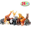 Jumbo Safari Animal Figures: Realistic Large Zoo Toys Set - Tiger, Lion, Elephant, Giraffe for Kids & Toddler Parties