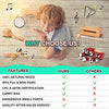 LOOIKOOS Toddler Musical Instruments Natural Wooden Percussion Instruments Toy for Kids Preschool Educational, Musical Toys Set for Boys and Girls with Storage Bag