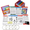 Think2Master Premium 215 Laminated Multiplication Flash Cards. (All 0-12 X facts)| Learn More Than Multiplication.| BONUS: 2 Dry Erase Markers & 5 Rings. | Designed By A Teacher to Improve Test Scores