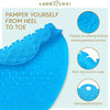 Love, Lori Foot Scrubber for Use in Shower - Foot Cleaner & Shower Foot Massager Foot Care for Men & Women to Soothe Achy Feet - Non Slip Suction (Blue) - Shower Accessories