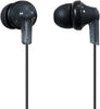 panasonic ergofit wired earbuds, in-ear headphones with dynamic crystal-clear sound and ergonomic custom-fit earpieces (s/m/l), 3.5mm jack for phones and laptops, no mic - rp-hje120-k (black)