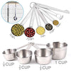 Mixing Bowls with Lid Set, 23PCS Kitchen Utensils Metal Bowl Stainless Steel Nesting Bowls, Measuring Cups and Spoons, Egg Whisk for Baking Prepping Cooking Serving Supplies