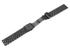 SINAIKE 18mm Black Watch Band Premium Solid Stainless Steel Metal Replacement Bracelet Strap for Men's Women's Watch