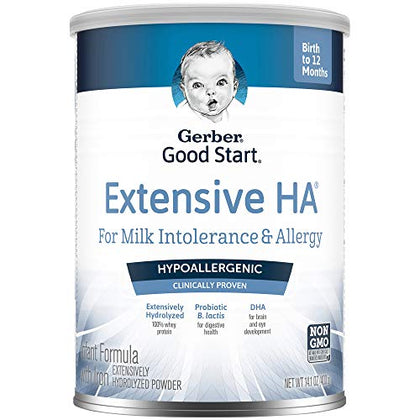 Extensive HA Baby Formula - Stage 1: Formula for Cows Milk Protein Allergy, 14.1 Ounces (Packaging May Vary)