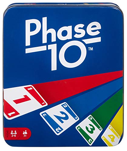 Mattel Games Phase 10 Card Game with 108 Cards, Makes a Great Toy for Kids, Family or Adult Game Night, Ages 7 Years and Older (Amazon Exclusive)