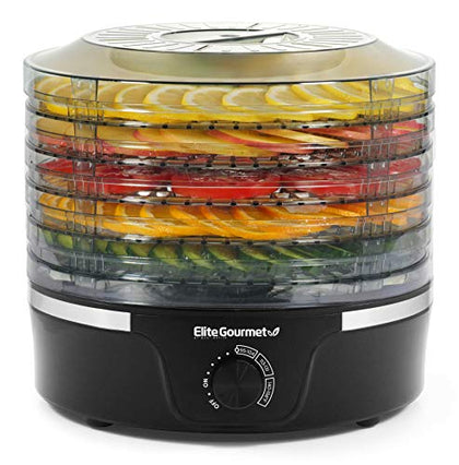 Elite Gourmet EFD319 Food Dehydrator, 5 BPA-Free 11.4