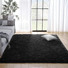 Kelarea Super Soft Shaggy Rug Fluffy Bedroom Carpets, 3x5 Feet Black, Modern Indoor Fuzzy Plush Area Rugs for Living Room Dorm Home Decorative Kids Girls Children's Floor Rugs