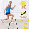 X-UMEUS Agility Ladder Speed Training Equipment Set - Includes 20ft Agility Ladder, Resistance Parachute, 4 Agility Hurdles, 12 Disc Cones for Training Football Soccer Basketball Athletes