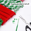 Livder 400 Pieces Christmas Pipe Cleaners Chenille Stems for DIY Art Crafts Decorations Supplies, Red Green White