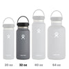 Hydro Flask Wide Mouth Bottle with Flex Cap Black 32 oz