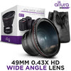 49MM 0.43x Altura Photo Professional HD Wide Angle Lens (w/Macro Portion) for Canon EOS M50 M M2 M3 M5 M6 Mark II M10 M100 M200 R50 R100 Mirrorless Cameras