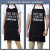 Miracu Funny Apron for Men, Cooking Aprons for Women - Thanksgiving, Christmas, Birthday Chef Gifts for Men Dad Boyfriend Mom Baker - BBQ Baking Grilling Apron, Mens Kitchen Apron, Chef Grill Apron