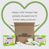 Happy Little Camper Natural Disposable Baby Diapers, Gentle on Skin, Ultra-Absorbent, Hypoallergenic, Chlorine Free, Fragrance Free, Safe for Sensitive Skin, Junior, Diapers Size 6, 17 Count