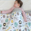 BORITAR Baby Blanket for Boys Soft Minky with Double Layer Dotted Backing, Cute Animals Printed 30 x 40 Inch Receiving Blanket