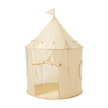 3 Sprouts Kids Play Tent Playhouse Castle with Recycled Fabric for Indoor and Outdoor Games in Beige