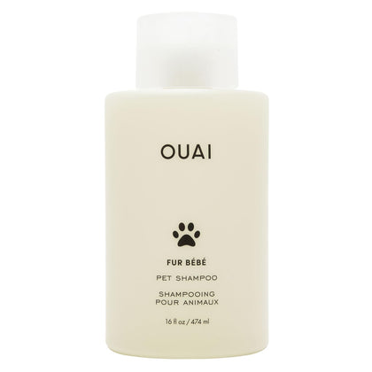 OUAI Fur Bébé Pet Shampoo, Mercer Street Scent - Dog Shampoo and Coat Wash for Hydrating, Cleansing and Adding Shine to Pet Hair - Pet Supplies by OUAI (16 Fl Oz)