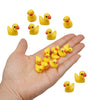 AWEELON 100 Pcs Mini Resin Ducks Tiny Ducks Miniature Duck Figures for Slime Charms DIY Craft Micro Landscape Garden Aquarium Dollhouse Decoration for Christmas Birthday Party