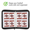 POKONBOY 400 Pockets Football Card Binder, Football Trading Cards, Display Case with Football Card Sleeves Card Holder Protectors Set for Football Cards