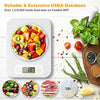 Smart Food Scale - Food Scales Digital Weight Grams and Oz with Nutritional Calculator, Marco Scale for Weight Loss, 0.1oz-11lb Kitchen Scales for Food Ounces, Calorie Scale for Diet, Keto, Diabetics