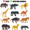 Jumbo Safari Animal Figures: Realistic Large Zoo Toys Set - Tiger, Lion, Elephant, Giraffe for Kids & Toddler Parties