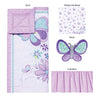 Sammy & Lou Butterfly Meadow 4 Piece Crib Bedding Set