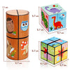 3D Magic Cube Set, Star Cube Magnet Fidget Toy Transforms Puzzle Cubes for Kids and Adults (3 Packs)