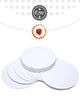 qiqee 40-Packs Cake Boards Round 10 Inch White Cake Circles Rounds Base Food-Grade Cardboard Cake Plate (Thinner But Stronger)