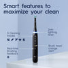 Oral-B iO Series 5 Limited Rechargeable Electric Powered Toothbrush, Black with 3 Brush Heads and Travel Case - Visible Pressure Sensor to Protect Gums - 5 Cleaning Modes - 2 Minute Timer