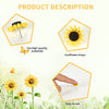 Vuzvuv Sunflower Push Pins Flower Tacks Decorative Sunflower Thumb Tacks for Photos Wall Maps Bulletin Boards Cork Boards Offices Schools Supplies (30 Pcs)