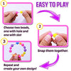 FUNZBO 500+ Snap Pop Beads for Kids Jewelry Making - Kids Crafts for Kids Ages 4-8, 6-8, Arts and Crafts Supplies, Kids Toys for Girls 3 4 5 6 7 8 9 Year Old Girl Birthday Gifts Ideas