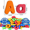 GINMIC Magnetic Letters and Numbers with Easel for Kids/Toddlers, Magnetic Whiteboard & Chalkboard w/Dry Erase Markers, ABC Magnets Alphabet Letters Learning Set, Classroom Home Education Toys